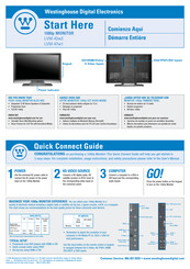 Westinghouse LVM-47w1 Guía De Conexión Rápida