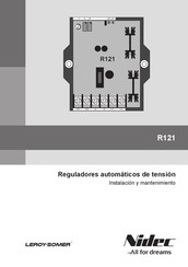 Nidec Leroy-Somer R121 Instalación Y Mantenimiento