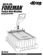 Kreg Foreman DB210-EUR Manual De Instrucciones