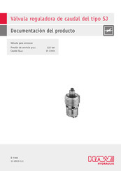 HAWE Hydraulik SJ Serie Documentación Del Producto