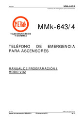 Merak MMk-643/4 Manual De Programación