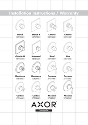 Axor Uno 38315 1 Serie Manual Del Usuario