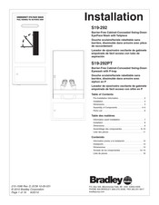 Bradley S19-292PT Manual De Instrucciones