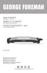 George Foreman GFG240X Manual Del Usuario