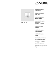 SSS Siedle COM 611-02 Informacion De Producto