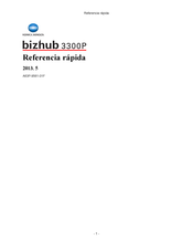 Konica Minolta bizhub 3300P Referencia Rápida