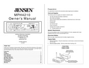 Jensen MPH4210 Manual Del Usuario