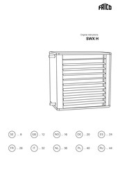 Frico SWXH23 Instrucciones De Instalacion Y Uso