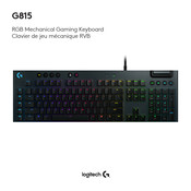 Logitech G815 Manual Del Usuario