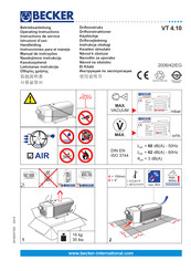 Becker VT 4.10 Instrucciones Para El Manejo