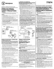 Westinghouse 77874 Instrucciones Para La Instalación Y Modo De Empleo