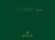 ROLEX OYSTER PERPETUAL Manual De Usuario