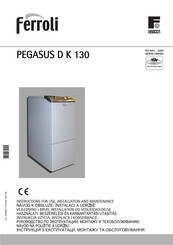 Ferroli PEGASUS D 40 K 130 Manual De Instrucciones