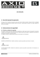 Axio MET AX-DG105 Manual Del Usuario