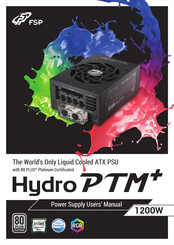 FSP Hydro PTM+ Manual Del Usuario