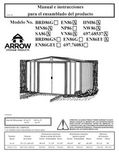 Arrow Storage Products BRD86GS Serie Manual E Instrucciones Para El Ensamblado Del Producto