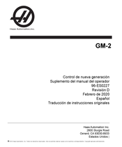 Haas Automation GM-2 Manual Del Operador