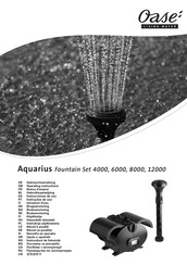 Oase Aquarius Fountain Set 6000 Instrucciones De Uso