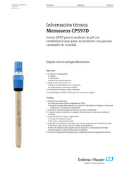 Endress+Hauser CPS97D Información Técnica
