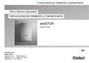 Vaillant actoSTOR Instrucciones De Instalación Y Mantenimiento