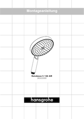 Hansgrohe Raindance S 150 AIR 28505000 Instrucciones De Montaje