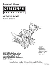 Craftsman professional 247.88845 Manual Del Usuario