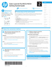 HP LaserJet Pro M254 Guia De Inicio Rapido