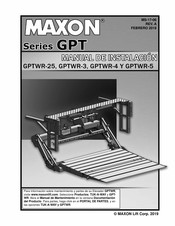 Maxon GPTWR-25 Manual Del Usuario