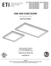 ETI Solid State Lighting 54320142 Guía De Uso Y Cuidado