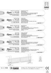 Fadini Elpro-14 PLUS Folleto De Instrucciones