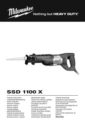 Milwaukee SSD 1100 X Manual Original