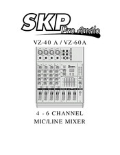 SKP Pro Audio VZ-60A Manual Del Usario