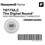 Honeywell Home Digital Round T8775A Guia Del Propietario