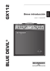 Behringer BLUE DEVIL GX112 Manual De Usuario