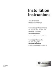 GE Monogram ZDP486ND Instrucciones De Instalación