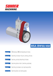 SUHNER MACHINING BSA BW50/450 Instrucciones De Instalación