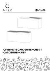 OFYR HERB GARDEN BENCHES Manual De Instrucciones