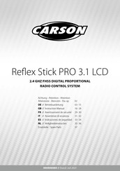 Carson Reflex Stick PRO 3.1 LCD Indicaciones De Seguridad