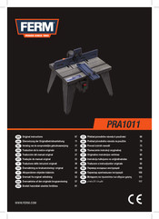 Ferm PRA1011 Traducción Del Manual Original