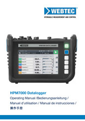 WEBTEC HPM7000 Datalogger Manual De Instrucciones