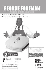 Applica GEORGE FOREMAN GR18PL Manual De Instrucciones