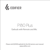 EDIFIER P180 Plus Manual De Usuario