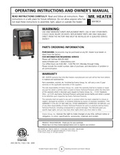 Mr. Heater MH18CH Instrucciones De Uso Y Manual Del Usuario