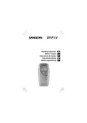 Sangean DT-F1N Instrucciones De Manejo