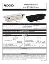 RIDGID 4105 Guia De Inicio Rapido