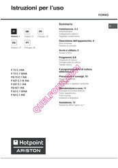 Hotpoint Ariston F 63 C.1 IX/HA Instrucciones De Uso