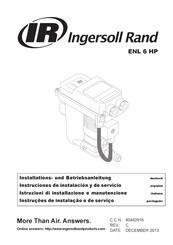 Ingersoll Rand ENL 6 HP Instrucciones De Instalación Y De Servicio