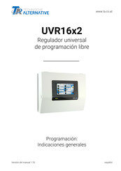 Technische Alternative UVR16x2 Manual De Instrucciones