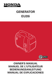 Honda EU20i Manual De Explicaciones