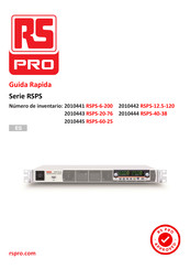 RS Pro RSPS Serie Guida Rapida